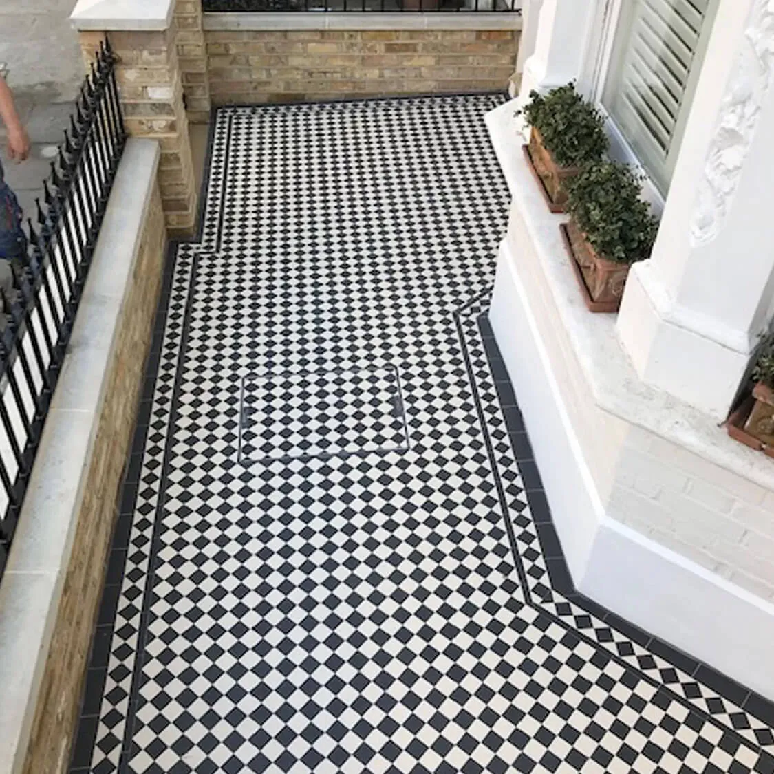 Front Garden Boundary Wall, Paving and Tiling