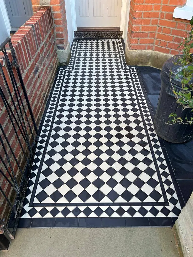 Front Garden with Victorian Tiles